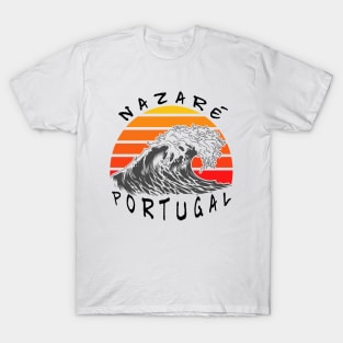 nazaré big wave Portugal T-Shirt